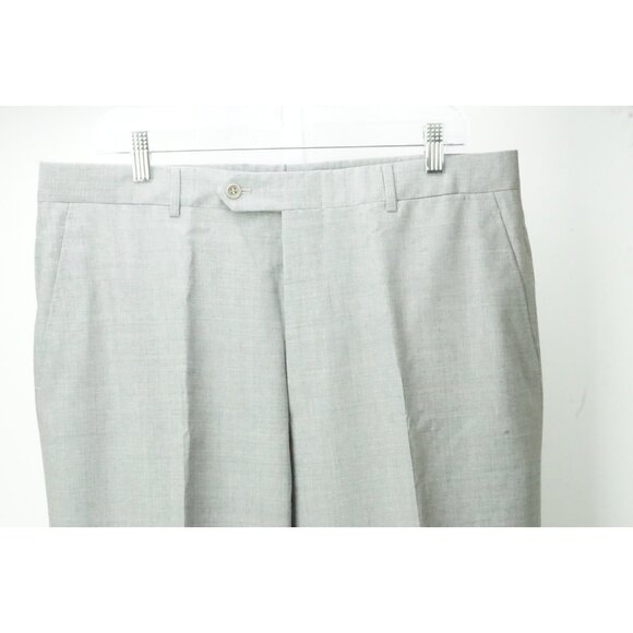 Burberry London Light Gray S120s Wool Mens Pants Trousers Sz 52 EU NEW